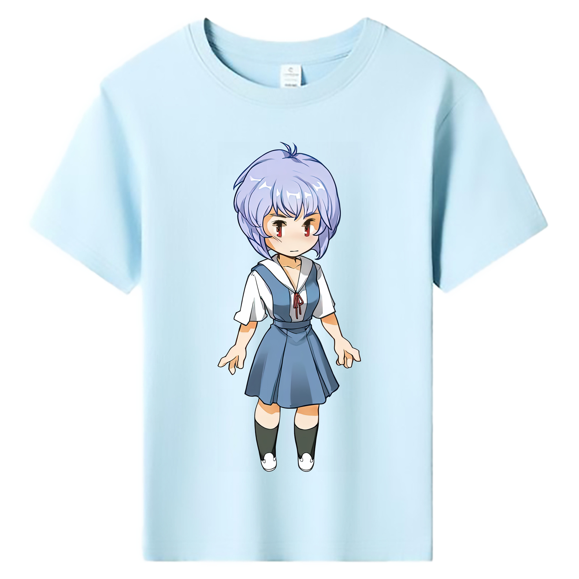 （画像用） EVA 新世紀エヴァンゲリオン 綿100％キッズTシャツ（フロントプリント）